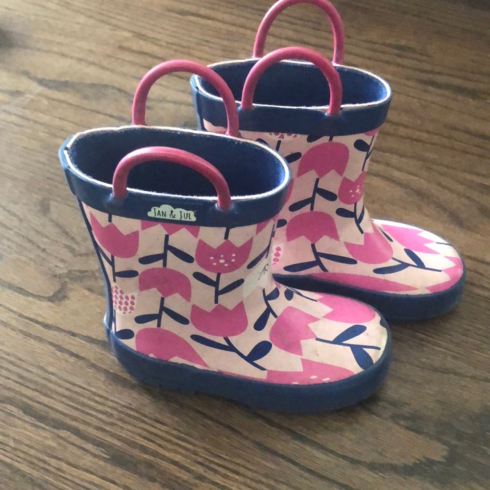 Jan & Jul girl rain boots